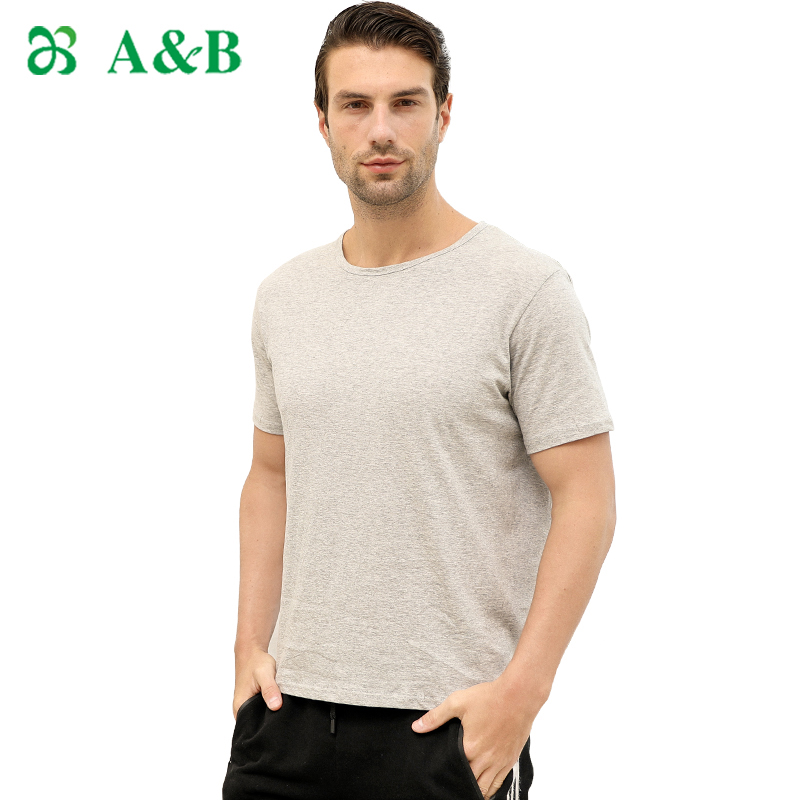 AB男士纯棉老头衫夏季薄款全棉白色大码背心T恤宽松汗衫睡衣T751