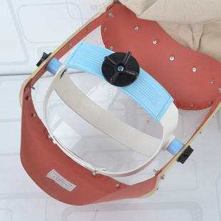 包邮 耐高温面罩帆布披肩头戴式 隔热有机面屏舒适劳保防护头罩1088