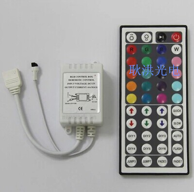 LED灯带控制器3528 5050 5630 RGB灯带12V 24键红无线外线遥控器