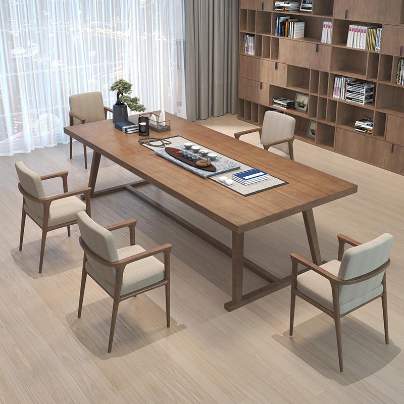 实木茶桌民宿茶空间休闲茶桌椅组合小户型禅意会客泡茶台