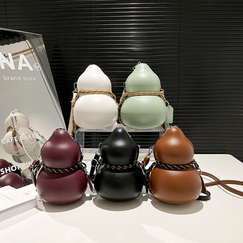 跨境小众设计葫芦包女包2025春新款时尚单肩包质感斜挎包,箱包皮具/热销女包/男包,时尚帆布包,淘宝优惠券,粉丝福利购,淘宝优惠卷