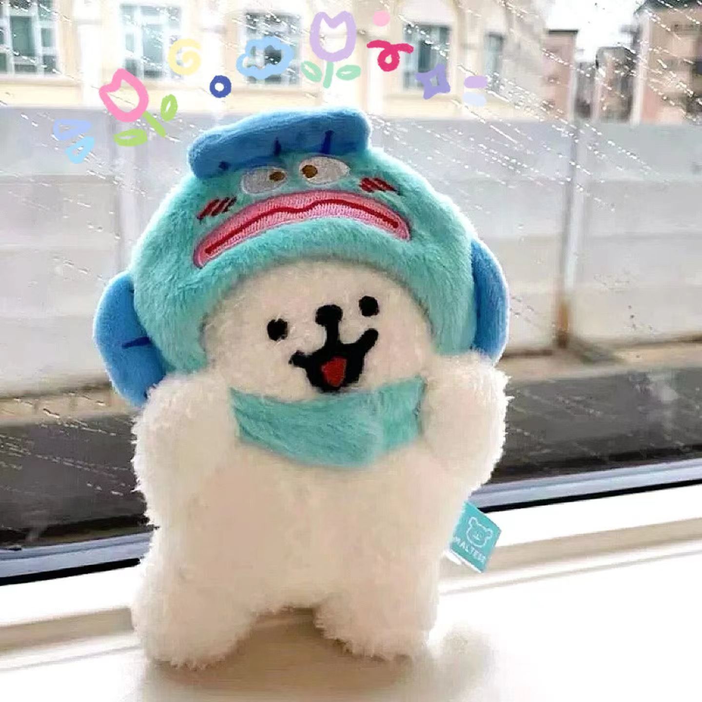 可爱线条小狗挂件高颜值玩偶毛绒