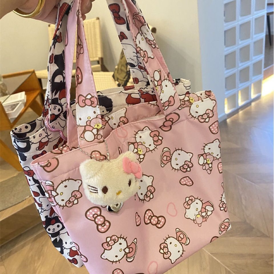 时尚百搭凯蒂手提包高颜值帆布包