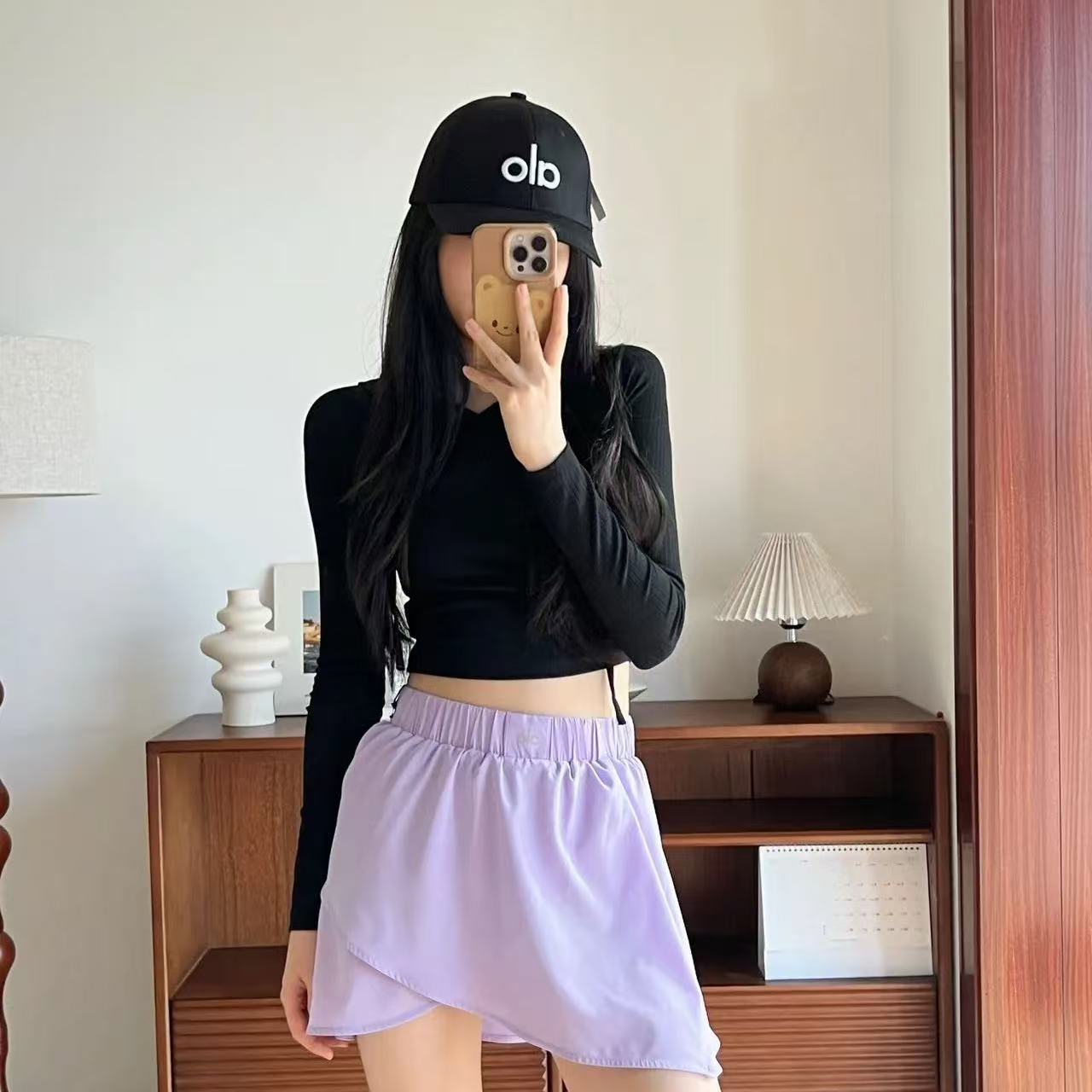 alo日韩棒球帽刺绣硬顶帽子男女款鸭舌帽欧美潮牌休闲防晒遮阳帽