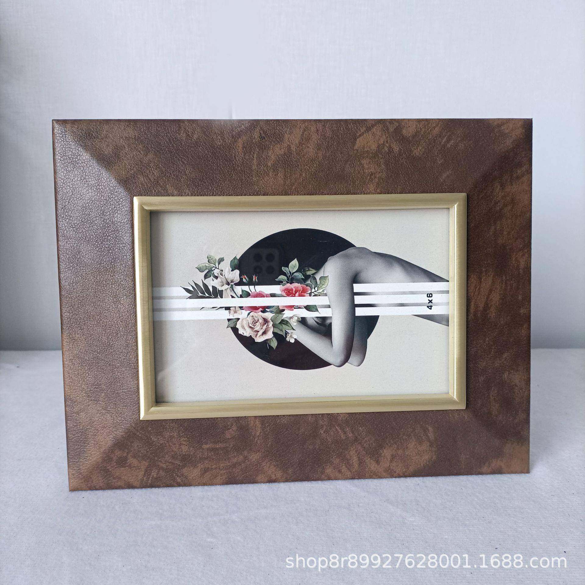 欧式时尚皮革相框，轻巧家庭装饰摆台相框,纺织面料/辅料/配套,纺织机械配件,淘宝优惠券,粉丝福利购,淘宝优惠卷