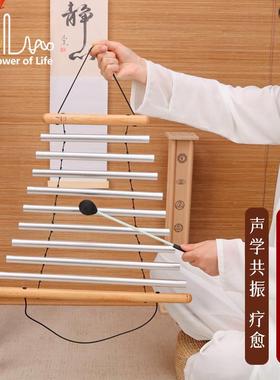 FOL手摇音束旋转9音专业音束棒手持摇摆风铃静心瑜伽音疗乐器疗愈