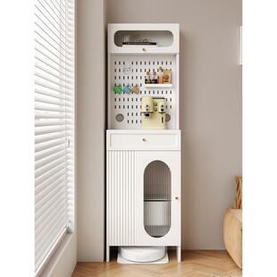 扫地机器人收纳柜科沃斯云鲸置物架落地石头置物柜追觅上方柜客厅