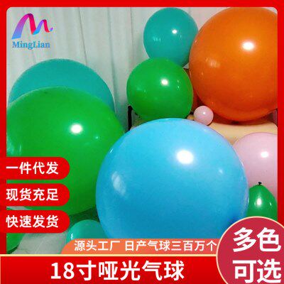 18寸哑光气球婚礼活动布置生日派对装饰婚房装饰正圆气球套装
