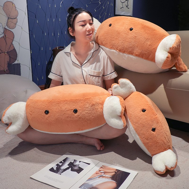 卡通螃蟹抱枕沙发飘窗q坐垫可爱软包蒲团坐垫毛绒玩偶面包蟹软垫