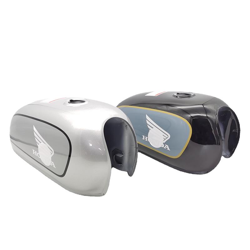 摩托车复古改装油箱 嘉陵CD50改装加厚型JL-CD70 带配件黑色银色