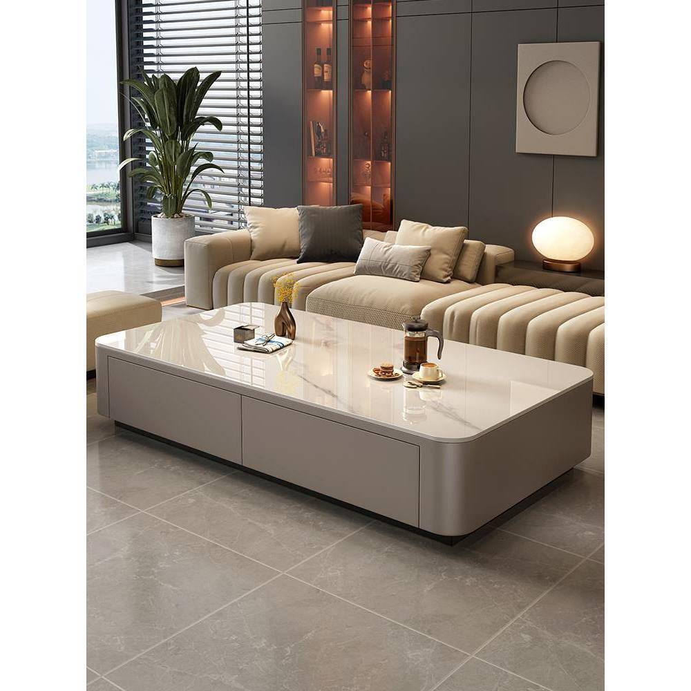 香港包邮岩板茶几客厅家用小户型2025年新款简约现代高级感茶几电