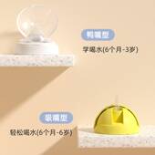 tritan儿童一岁水杯鸭嘴杯学饮杯宝宝外出水壶吸管杯婴儿奶瓶耐摔
