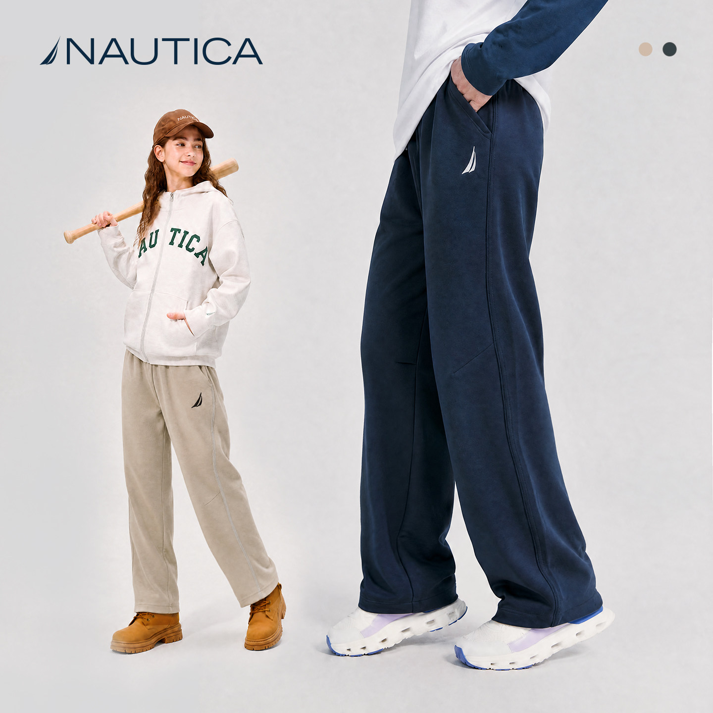 NAUTICA男女童新款运动裤校服裤
