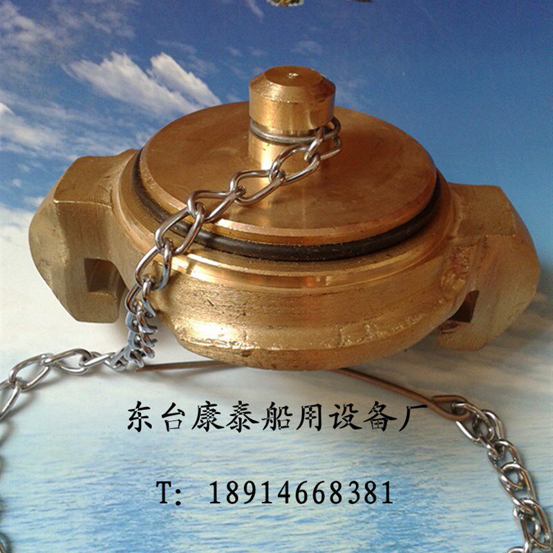 船用中岛消防栓闷盖40型 消火栓中岛铜闷盖KM-40MM 船用铜接头