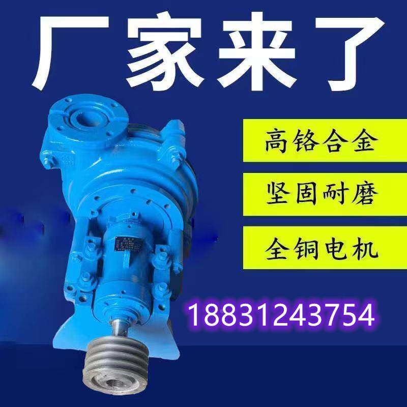 卧式渣浆泵分数抽沙吸沙泵入料泵细沙回收机专用洗沙水泵4/3C-AH