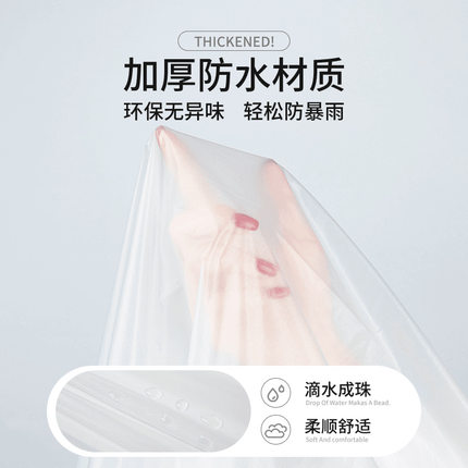 一次性卡片雨衣压缩式加厚加长加大户外全身防护成人儿童雨披