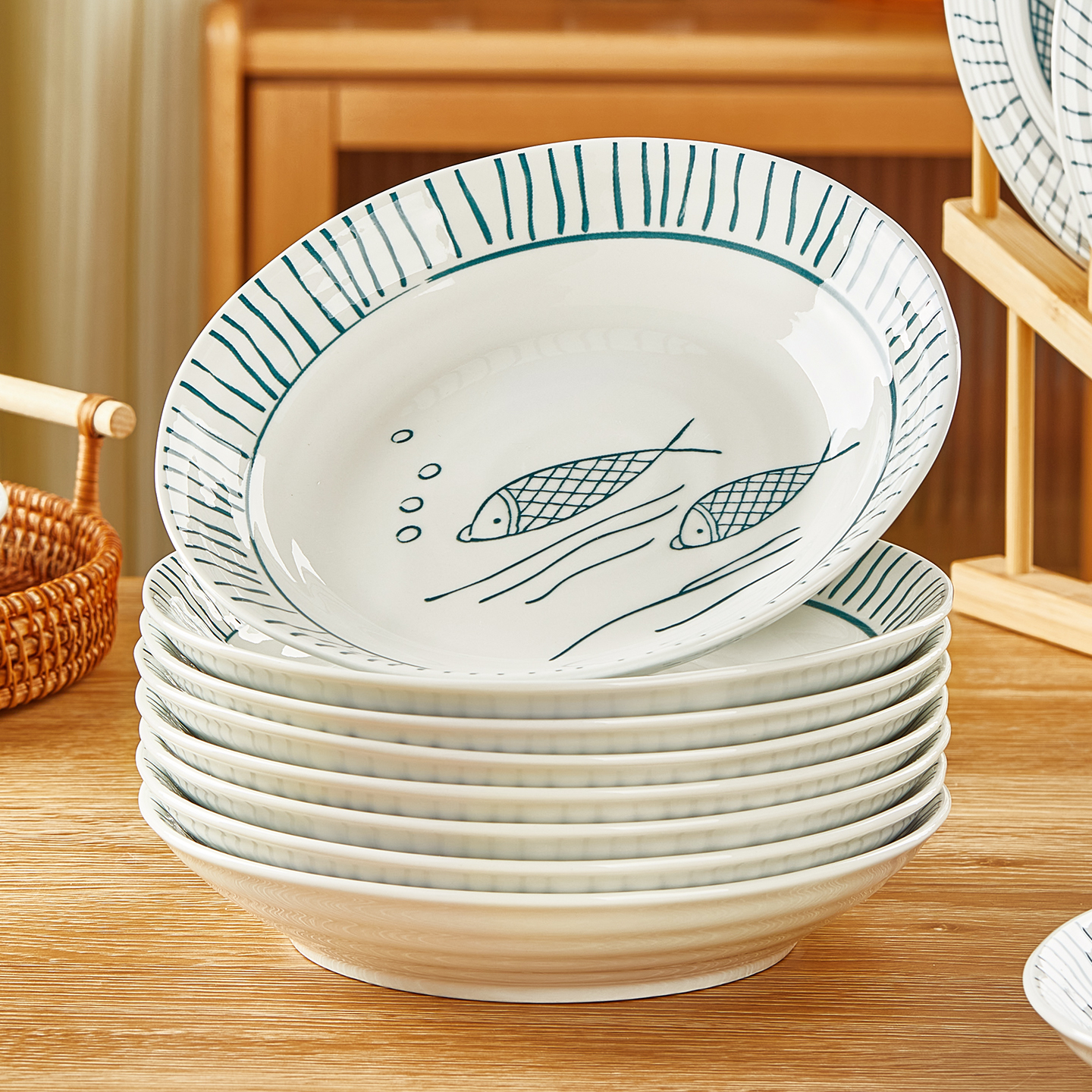 日式陶瓷盘子菜盘家用2025新款