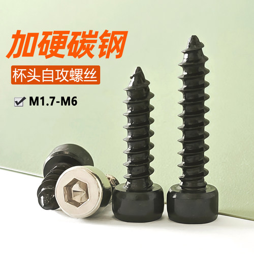 黑色杯头内六角自攻螺丝