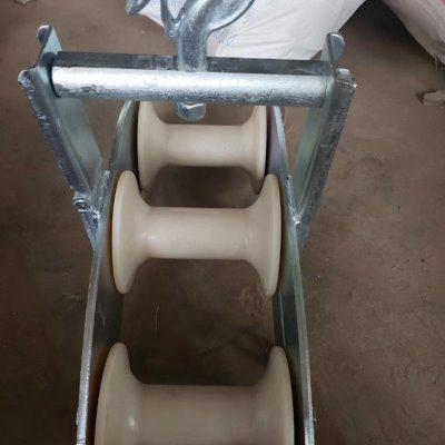 电缆向转式线走施工多放线滑轮车吊环滑车电力光缆组合式轮滑工具