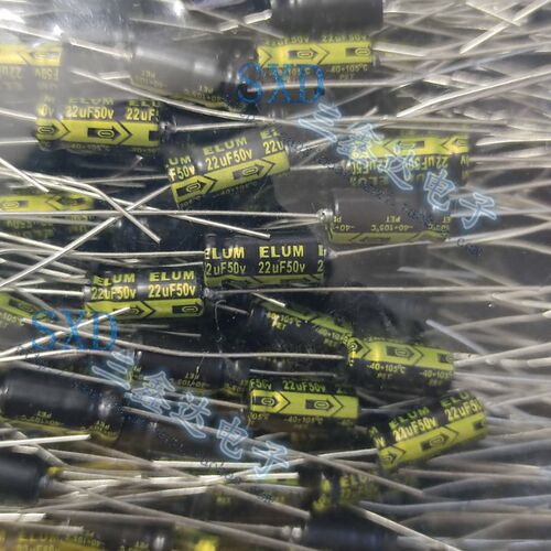 50V22UF 22UF50V全新原装ELUM轴向卧式音频电解电容器6*13
