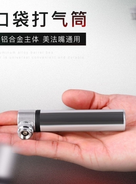 便携式打气筒便携打气筒高压打气筒自行车足球便携小型迷你家用通