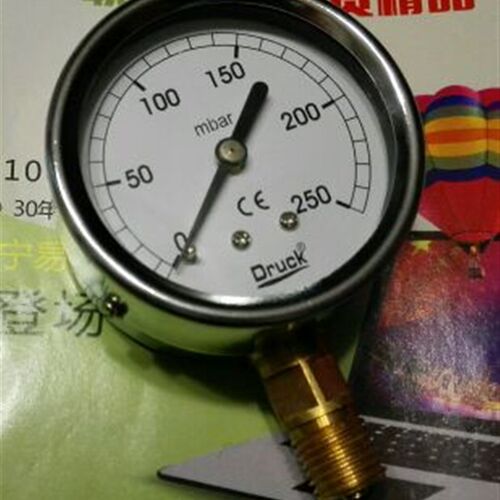 微压力计微压表膜盒压力表0~250mbar直径60mm m14x1.5空气压力