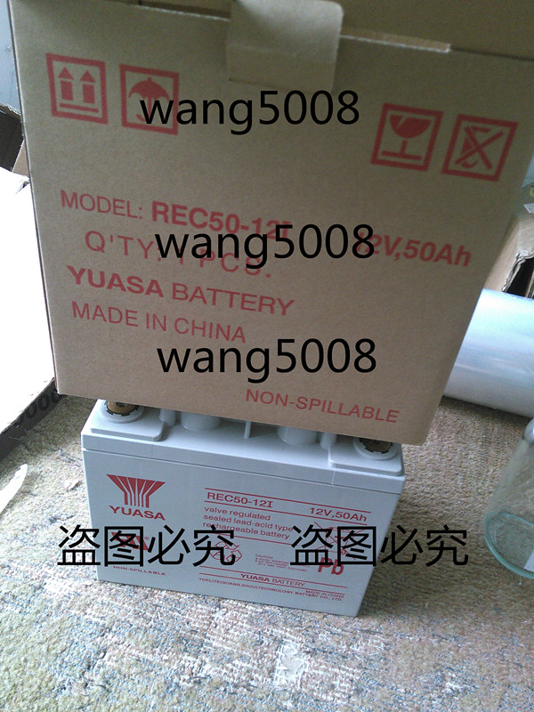 原装汤浅电动机车 脚踏车YUASA残疾人车蓄电池REC50-12I 12V50AH