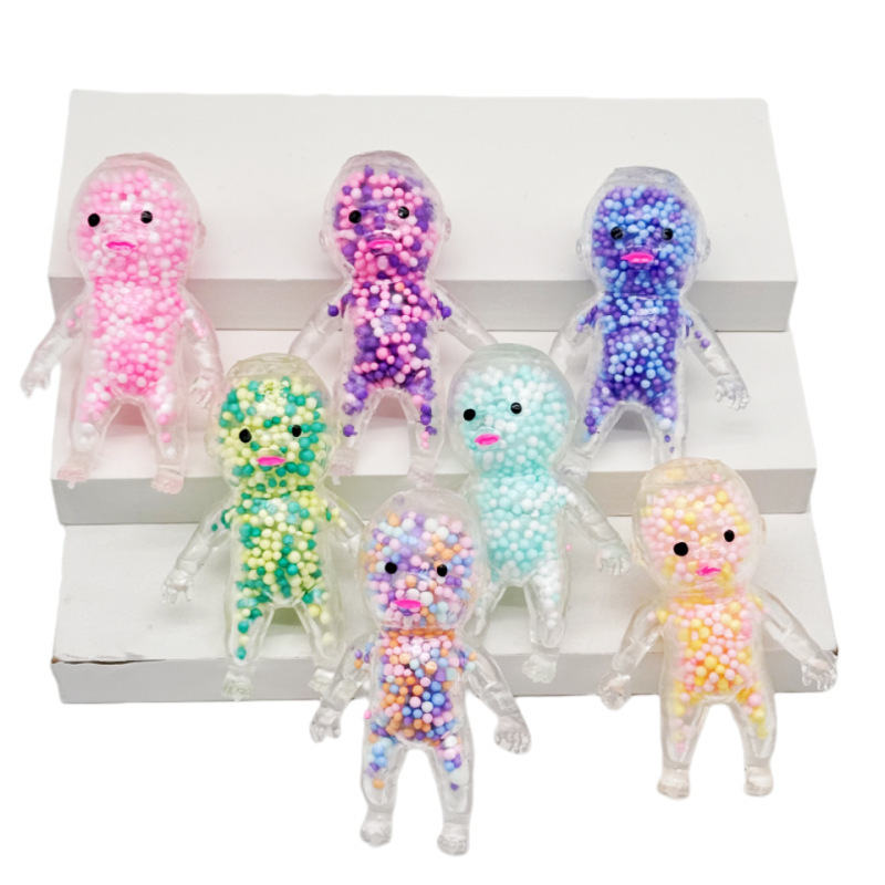 新款泡沫小人捏捏乐减压球创意发泄慢回弹捏捏解压玩具工厂