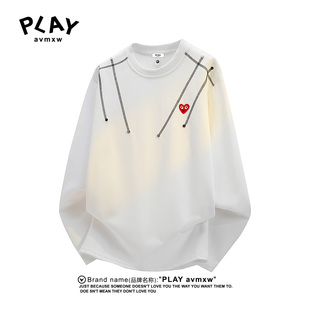 新款 官方卫衣秋冬季 男女款 潮牌时尚 上衣 PLAY 休闲铆钉长袖 AVMXW