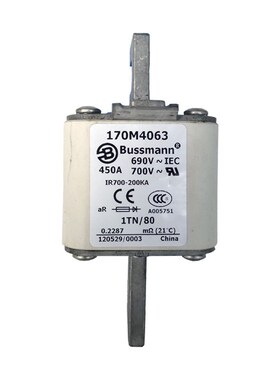 美国巴斯曼Bussmann低压快速熔断器170M4012/170M4018/170M4063