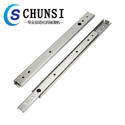 IDA78轻载型英制27系列三节式SUS304工业滑轨常闭保持型线性导轨