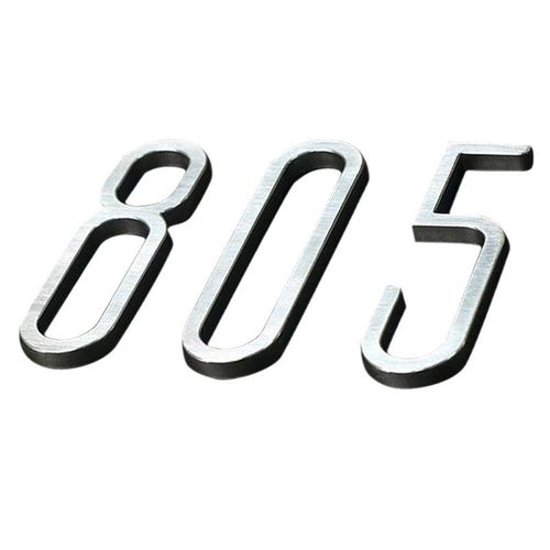 磁吸立体数字号码不锈钢精工实心立体字导边精细磁吸数字磁吸门牌