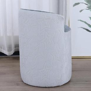 梳妆台化妆圆墩凳子套罩美甲凳子坐垫全包加厚家用高级感椅垫简约