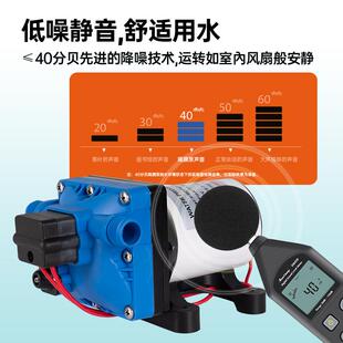 房车水泵12V24V自吸增压泵卧式 F42款 船用直流微型电动高压隔膜泵