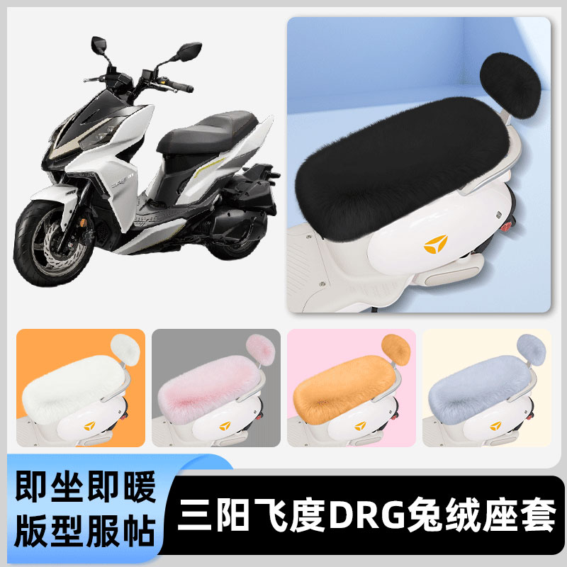 适用三阳飞度DRG电瓶电动车冬座套坐垫套座位防雨罩防水防晒配件