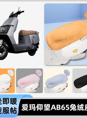 适用爱玛引擎MAX仰望AB65A715电动车冬座套坐垫套座位防水防晒饰