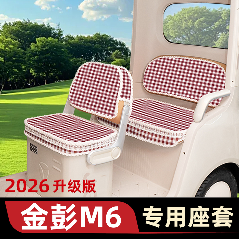 金彭M6专用电动三轮车座套坐垫套脚垫厚款全包防水防晒改装饰配件