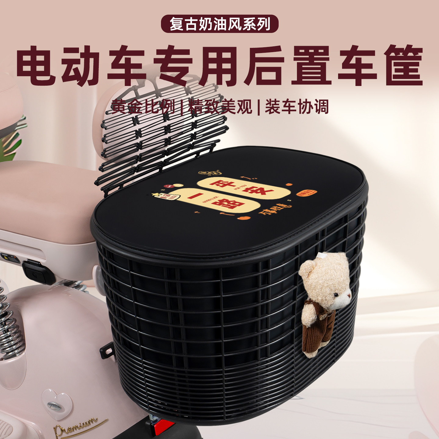 电瓶电动车专用后置车筐