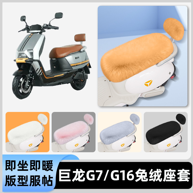 适用巨龙G7/G16新国标电瓶电动车冬座套坐垫套座位防水防晒饰配件