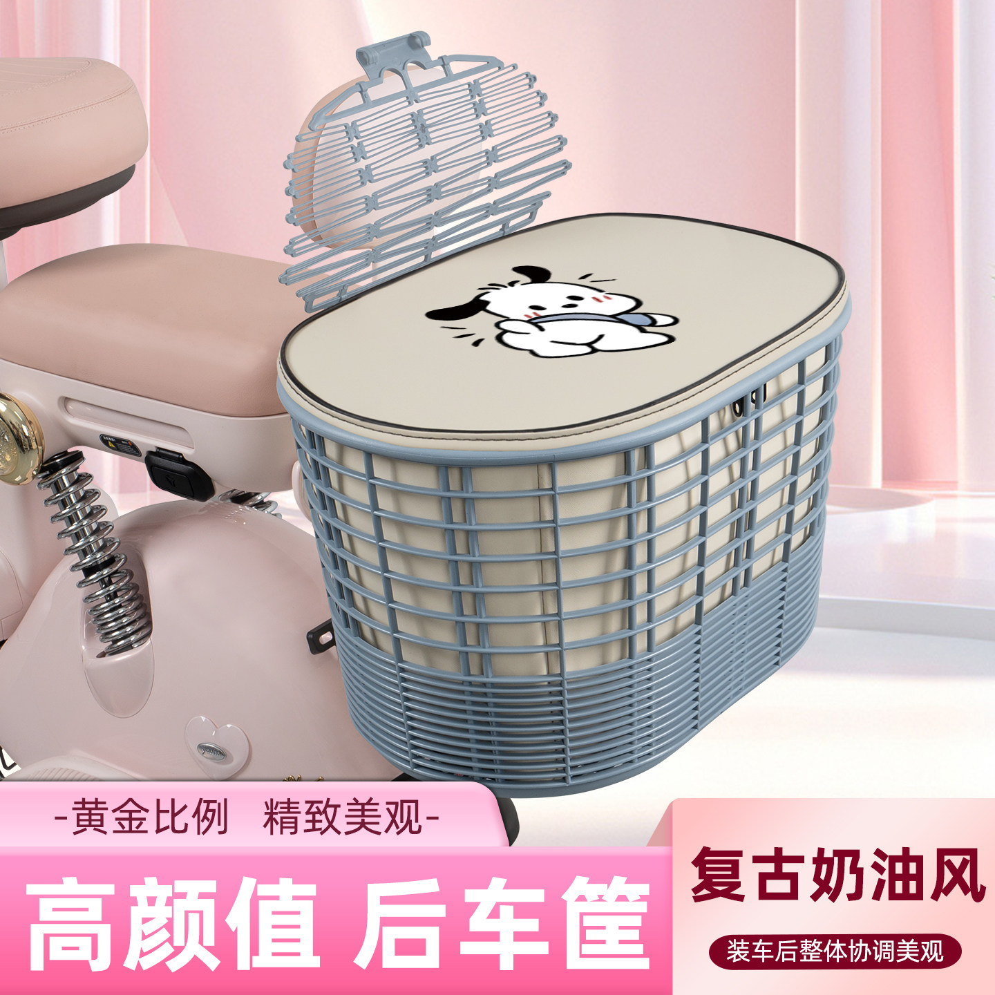 电瓶电动车专用后置车筐图片