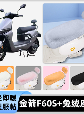 适用金箭F60S+电瓶电动车冬座套坐垫套座位防雨罩防水防晒饰配件