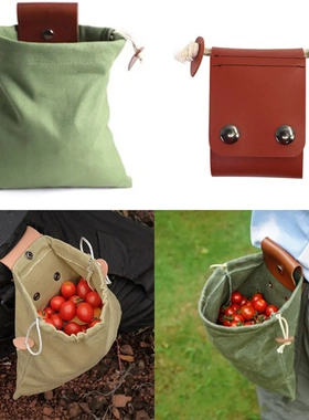 觅食袋果蔬采摘袋多功能帆布工具包露营收纳包袋foraging bag