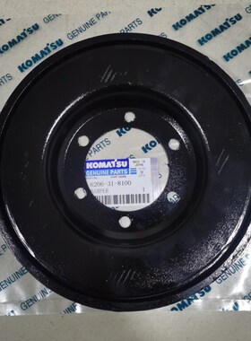 小松挖掘机PC200-5发动机曲轴减震轮6D95发动机6206-31-8100