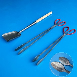 扁头煤块夹火钳夹子捡垃圾夹拾物器家用加长取物碳夹环卫工卫生钳