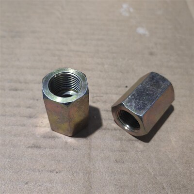 双内丝G1/2—转G1/2直管螺纹等径英制高压铁接头镀黄锌0404