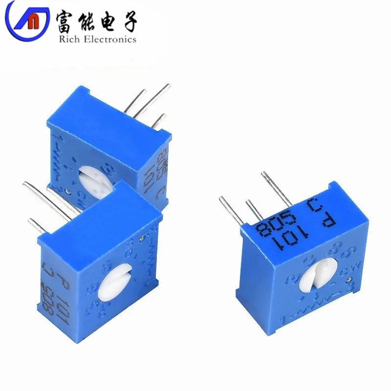 3386P 1K2K 5K 10K 20K 50K 100K 102 103单圈精密可调电阻电位器