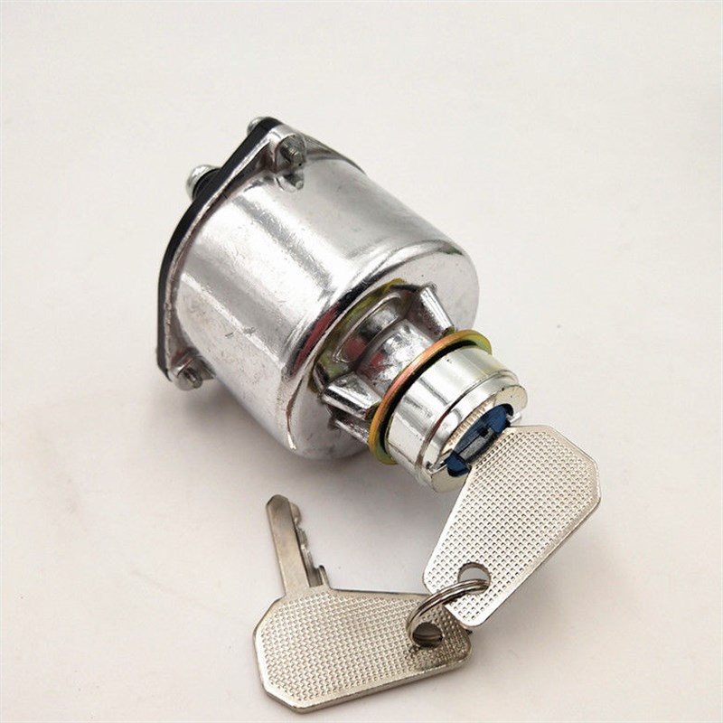 汽车装载机铲车原装电门锁JK406点火开关启动钥匙预热起动开关