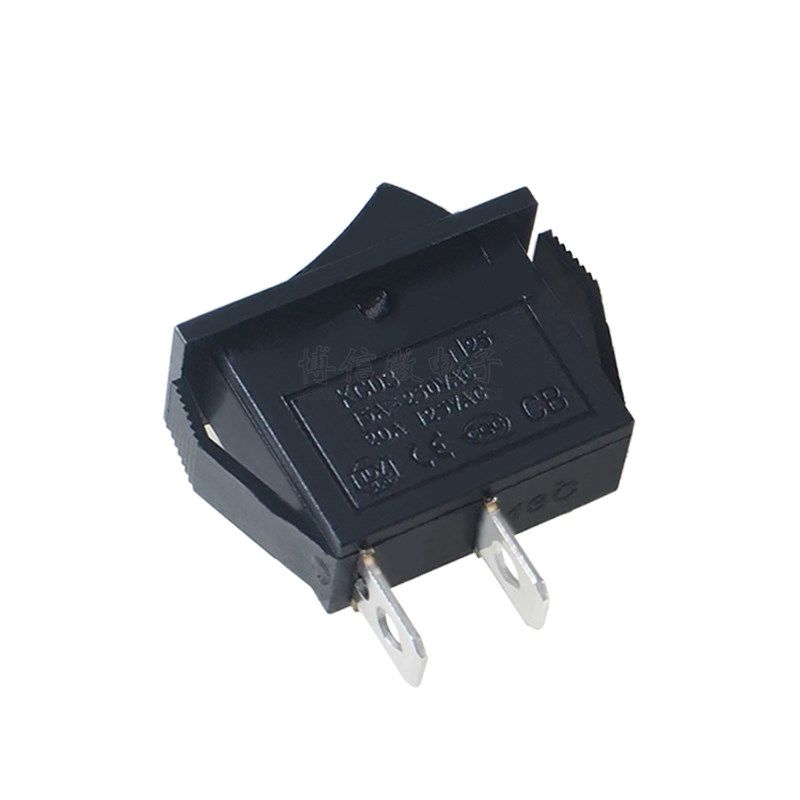 超薄船型开关 KCD3-101N KCD2 黑色2脚2档 16A/250V 翘板