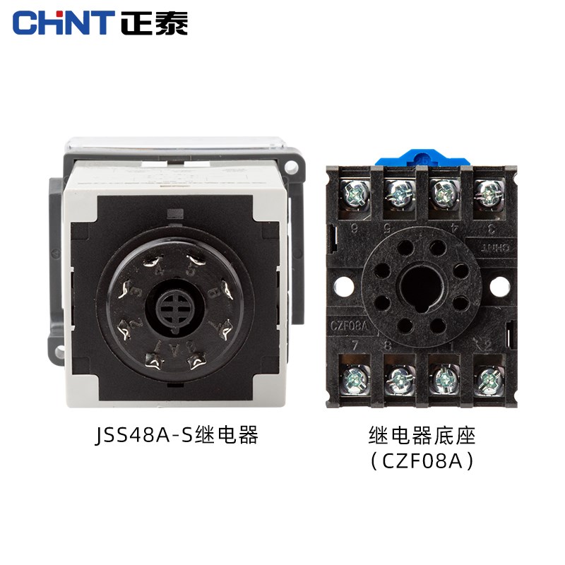 正泰循环时间继电器数显220vJSS48A-S/JSS48A-2Z控制器