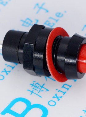 DS211 红色绿色 DS-211 带锁圆形按通按钮自锁开关 10MM 有锁按键